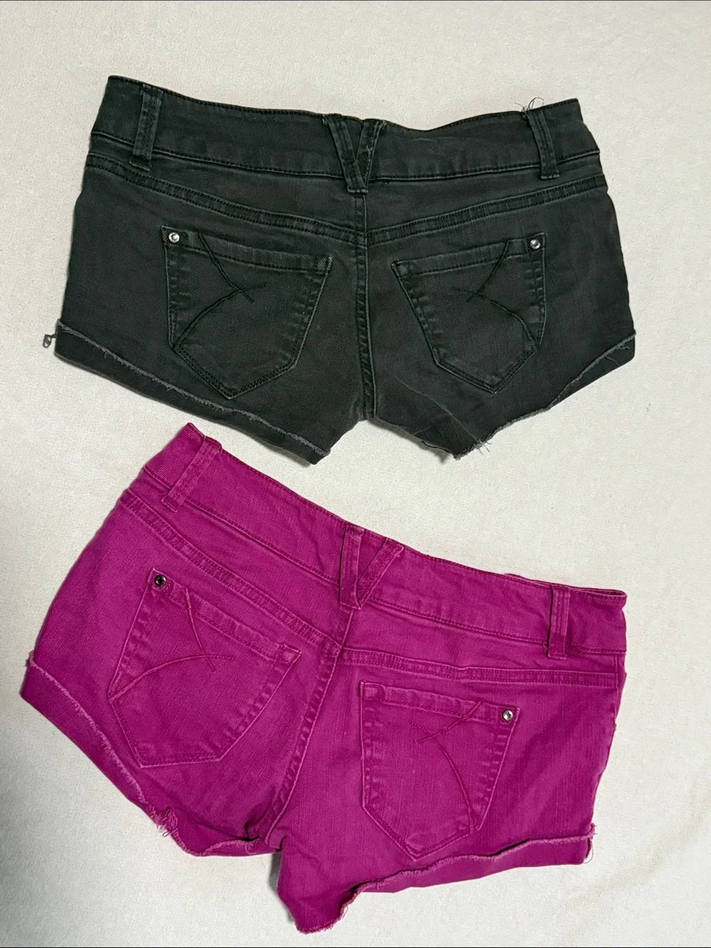 Empyre Shorts Bundle Size 5 Denim Stretch Fushia Grey-Black Everyday boho sz 28